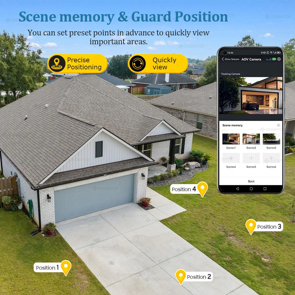 60X Zoom Solar 4G CCTV Camera System