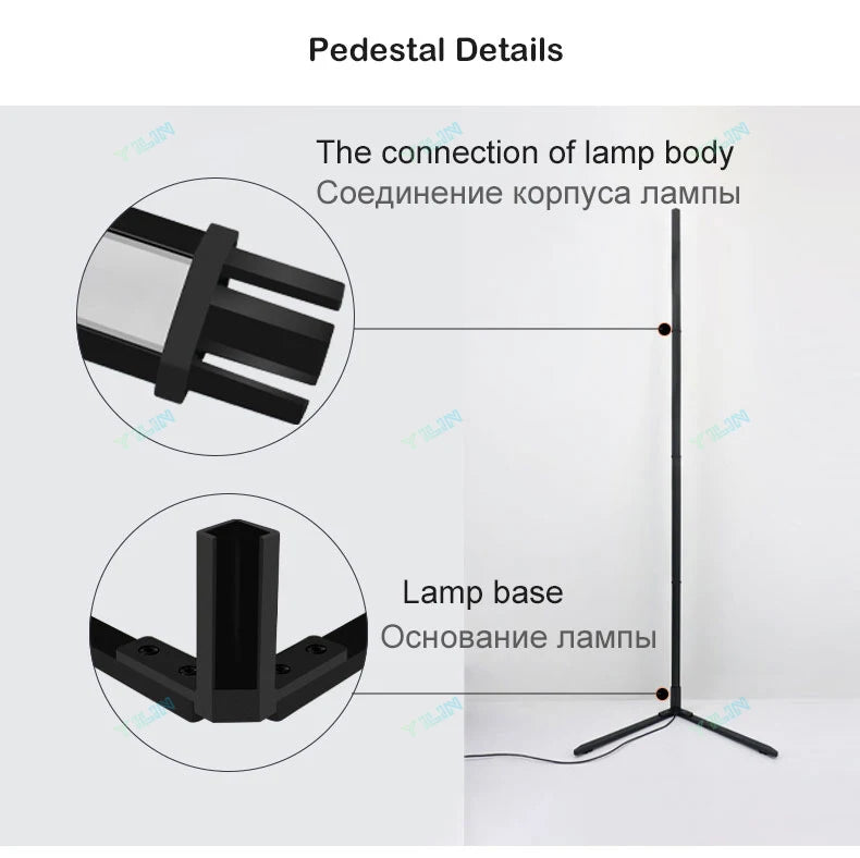 Smart RGBIC Floor Lamp 145/180cm