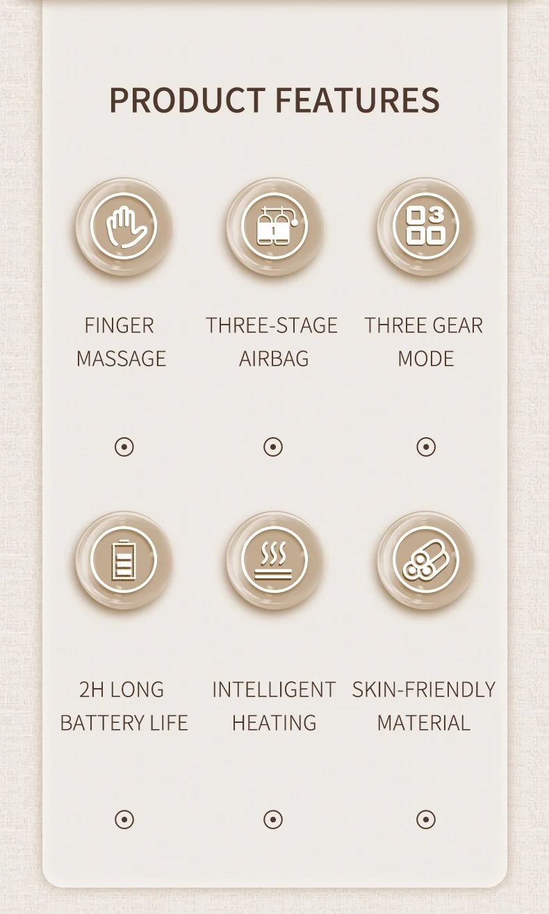 Hand Massager with Airbag Compression