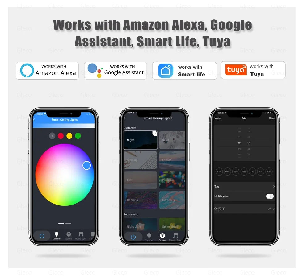 Tuya Smart RGB Ceiling Light