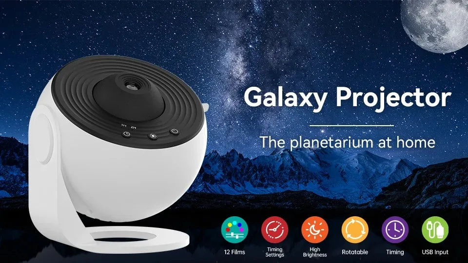 LED Night Light Galaxy Projector