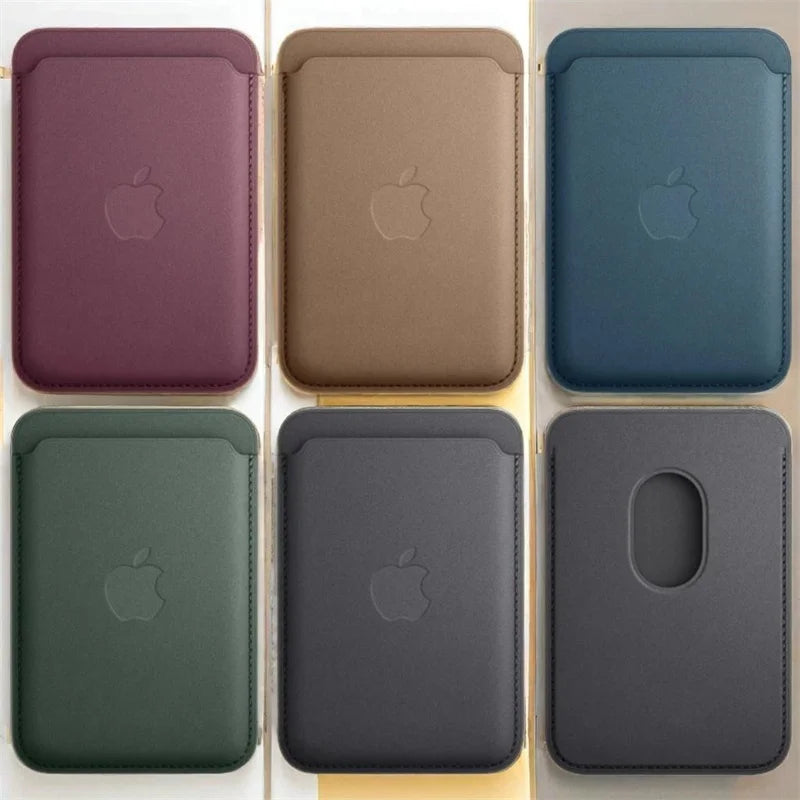 Original for Magsafe wallet Magnetic Card holder Case For iPhone 13 17 16 15 12 14 Pro Max Samsung Leather Bag With Box Cover
